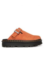 Dr. Martens Klapki Zebzag DM31937800 Pomarańczowy. Brązowe klapki Dr. Martens, z nubiku. Za 569.99 zł.