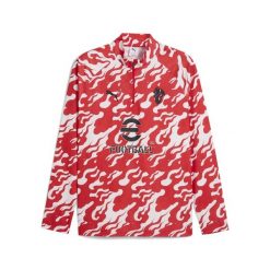 Męska bluza przedmeczowa z zamkiem 1/4 AC Milan PUMA. Białe bluzy bez kaptura Puma, m, bez wzorów, bez kaptura. Za 339.00 zł.