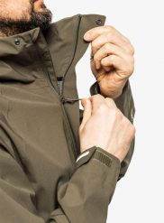 Kurtka przeciwdeszczowa męska Fjallraven HC Hydratic Trail Jacket. Zielone kurtki Fjällräven, l, bez wzorów, bez kaptura. Za 1,384.20 zł.