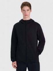 4F Bluza dresowa rozpinana z kapturem męska - czarna S. Czarne bluzy z kapturem 4F, m, bez wzorów, z dresówki, z kapturem. Za 229.99 zł.
