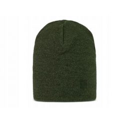 Czapka z wełny merino o strukturze polaru. Zielone czapki zimowe Buff, bez wzorów, z polaru. Za 168.99 zł.