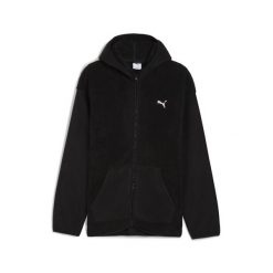 Męska rozpinana bluza z kapturem Essentials Elevated na zimę o luźnym kroju PUMA. Czarne kurtki do biegania Puma, na zimę, m, bez wzorów, z kapturem, do biegania. Za 279.00 zł.