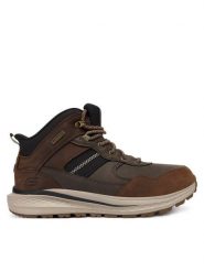 Skechers Trzewiki Slade Ultra 211182 COC Brązowy. Brązowe botki sznurowane Skechers, bez wzorów, ze skóry, bez obcasa, bez zapięcia. Za 519.99 zł.