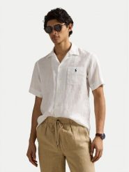 Polo Ralph Lauren Koszula 710966421007 Biały Classic Fit. Białe koszule Polo Ralph Lauren, l, bez wzorów, ze lnu, bez kołnierzyka, bez ramiączek. Za 709.99 zł.