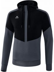 Erima Bluza "Squad" w kolorze czarno-szarym rozmiar: L. Czarne bluzy Erima, l, bez wzorów, z kapturem. Za 87.81 zł.