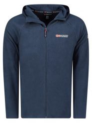 Geographical Norway Kurtka polarowa "Tugood" w kolorze granatowym rozmiar: S. Niebieskie kurtki Geographical Norway, s, bez wzorów, z materiału, bez kaptura. Za 70.24 zł.
