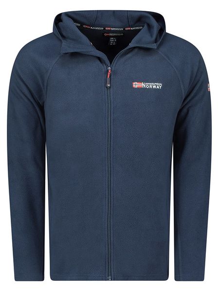Geographical Norway Kurtka polarowa "Tugood" w kolorze granatowym rozmiar: L. Niebieskie kurtki Geographical Norway, l, bez wzorów, z materiału, bez kaptura. Za 69.91 zł.