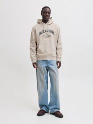Jack & Jones Bluza w kolorze beżowym rozmiar: XXL. Brązowe bluzy Jack & Jones, xxl, bez wzorów, z kapturem. Za 134.95 zł.