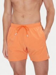 BOSS Szorty kąpielowe Iconic 50491594 Pomarańczowy Regular Fit. Brązowe kąpielówki Boss, m, bez wzorów, z syntetyku. Za 209.99 zł.