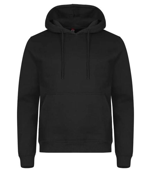 Clique Bluza z kapturem Miami z bawełny i poliestru z recyklingu – Black. Czarne bluzy z kapturem CLIQUE, uniwersalny, bez wzorów, z bawełny, z kapturem. Za 166.38 zł.