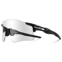 Unisexowe okulary przeciwsłoneczne fotochromowe. Czarne okulary przeciwsłoneczne WEST BIKING. Za 150.92 zł.