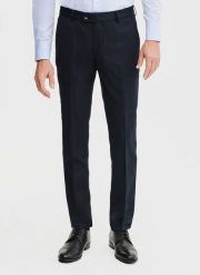 PAKO LORENTE – Spodnie garniturowe w kolorze granatowym. Eleganckie spodnie Pako Lorente, do pracy, m, bez wzorów, z poliesteru. Za 699.99 zł.