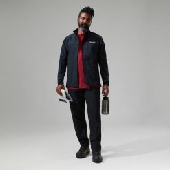 Kurtka softshell męska Berghaus Ghlas 2.0 Softshell JKT. Czarne kurtki Berghaus, m, bez wzorów, z softshellu, bez kaptura. Za 371.99 zł.