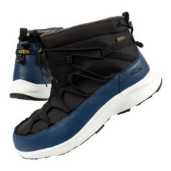 Buty śniegowce Keen Uneek Chukka 1025446 czarne. Czarne śniegowce z materiału, bez zapięcia. Za 588.17 zł.