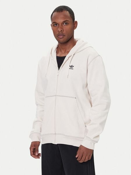 Adidas Bluza Essentials Trefoil JW0968 Écru Regular Fit. Bluzy Adidas, l, bez wzorów, z bawełny, bez kaptura. Za 219.99 zł.