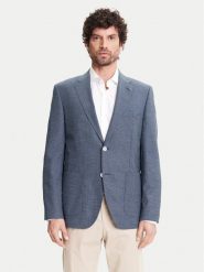 BOSS Marynarka H-Janson-FL 50545859 Granatowy Regular Fit. Niebieskie garnitury Boss, m, bez wzorów, z wełny. Za 2,099.00 zł.