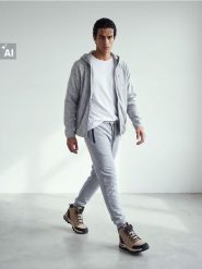 Sportowa bluza z kapturem z dzianiny termicznej - szary. Szare bluzy z kapturem Sinsay, l, bez wzorów, z dzianiny, z kapturem. Za 79.99 zł.