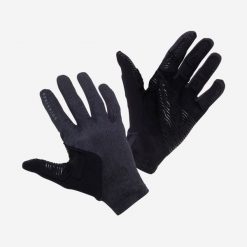 Rękawiczki MTB Race Grip. Czarne rękawiczki ROCKRIDER, bez wzorów, z materiału. Za 119.99 zł.