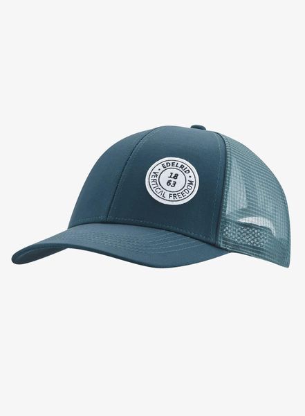 Czapka z daszkiem Edelrid The Face Cap - blueberry. Zielone czapki z daszkiem EDELRID, bez wzorów, z poliesteru. Za 115.49 zł.