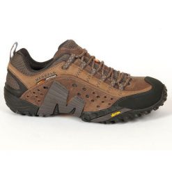 Buty trekkingowe na co dzień męskie MERRELL INTERCEPT skóra. Buty trekkingowe Merrell, bez wzorów, ze skóry, bez zapięcia, trekkingowe. Za 449.00 zł.