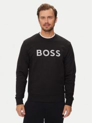 Boss Bluza C-Soleri 04 50521117 Czarny Relaxed Fit. Czarne bluzy Boss, m, bez wzorów, z bawełny, bez kaptura. Za 459.99 zł.