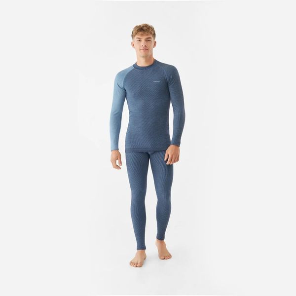 Bielizna męska VIKING Mounti Man Set Merino. Niebieskia bielizna termoaktywna Viking, m, bez wzorów, z materiału, bez ramiączek, narciarskie. Za 379.90 zł.