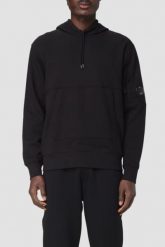 C.P. COMPANY Czarna męska bluza Sweat Hooded, Rozmiar XL. Czarne bluzy C.P. Company, l, bez wzorów, bez kaptura. W wyprzedaży za 779.99 zł.