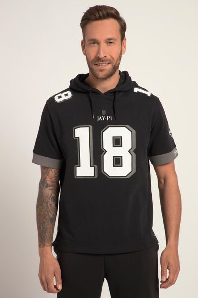 Męska Bluza z kapturem futbol amerykański półrękaw kaptur duży nadruk. Czarne bluzy z kapturem JAY-PI, m, bez wzorów, z bawełny, z kapturem. Za 279.99 zł.