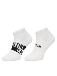 Calvin Klein Skarpety krótkie 701241736 Biały. Białe skarpety CALVIN KLEIN, bez wzorów, z bawełny. Za 59.99 zł.