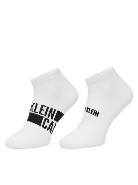 Calvin Klein Skarpety krótkie 701241736 Biały. Białe skarpety CALVIN KLEIN, bez wzorów, z bawełny. Za 59.99 zł.