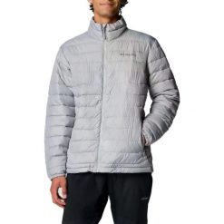 Kurtka COLUMBIA POWDER LITE II JACKET Szary. Szare kurtki Columbia, m, bez wzorów, z syntetyku, bez kaptura. Za 533.86 zł.