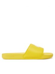 Lacoste Klapki Serve Sliders 7-49CMA0041 Żółty. Żółte klapki LACOSTE, ze skóry. Za 119.99 zł.