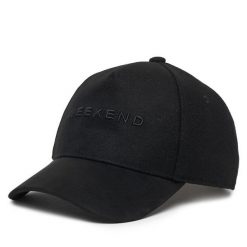 Czapka z daszkiem Weekend Max Mara. Czarne czapki z daszkiem Weekend Max Mara, bez wzorów. Za 344.99 zł.