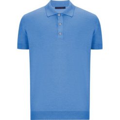 Koszulka polo w kolorze niebieskim. Bezrękawniki marki RNT23. W wyprzedaży za 99.95 zł.