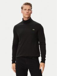 Lacoste Golf UH2828 Czarny Regular Fit. Czarne golfy LACOSTE, m, bez wzorów, z bawełny, bez kołnierzyka, bez ramiączek. Za 364.99 zł.