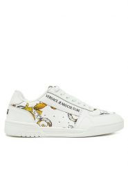 Versace Jeans Couture Sneakersy 78YA3SD4 Biały. Białe buty sportowe casual Versace Jeans Couture, bez wzorów, z jeansu, bez zapięcia. Za 599.99 zł.