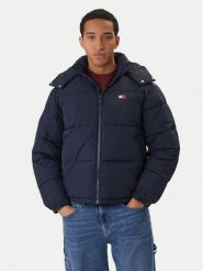 Tommy Jeans Kurtka zimowa DM0DM22730 Granatowy Regular Fit. Niebieskie kurtki Tommy Jeans, na zimę, m, bez wzorów, z jeansu, bez kaptura. Za 899.99 zł.