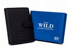Portfel skórzany Always Wild N4L-P-CCD-2 czarny. Czarne portfele Always Wild, bez wzorów, ze skóry. Za 47.99 zł.