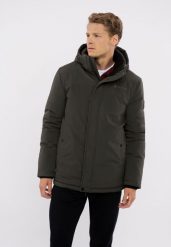Ciepła kurtka J-DOLOMIT. Brązowe kurtki Volcano, na zimę, m, bez wzorów, z dresówki. Za 399.99 zł.