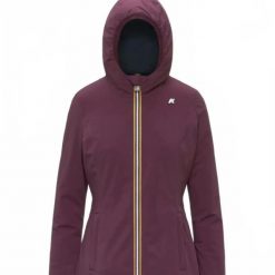 Kurtka K-WAY DENISE ST WARM DOUBLE Bordeaux. Czerwone kurtki K-Way, xl, bez wzorów, z syntetyku, bez kaptura. Za 1,247.41 zł.