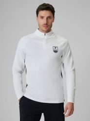 4F Bluza piłkarska regular szybkoschnąca męska - biała XL. Białe bluzy 4F, m, bez wzorów, bez kaptura. Za 179.99 zł.