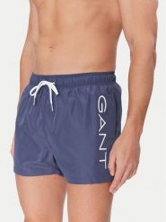 Gant Szorty kąpielowe 920006200 Granatowy Regular Fit. Niebieskie kąpielówki GANT, l, bez wzorów, z syntetyku. Za 189.99 zł.