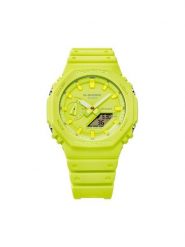 G-Shock Zegarek GA-2100-9A9ER Żółty. Żółte, analogowe zegarki G-Shock. Za 389.99 zł.