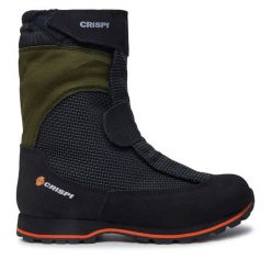 Trekkingi Crispi. Czarne botki sznurowane CRISPI, bez wzorów, bez obcasa, bez zapięcia. Za 1,999.00 zł.
