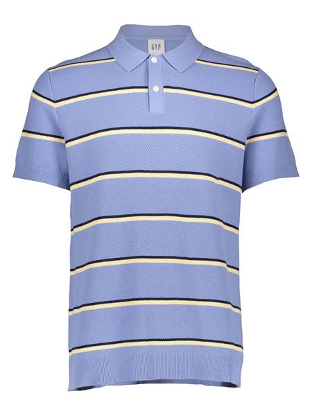 GAP Koszulka polo w kolorze błękitnym rozmiar: XXL. Niebieskie koszulki polo GAP, xxl, bez wzorów, z bawełny, bez kołnierzyka, bez ramiączek. Za 89.05 zł.
