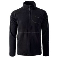 Polar męski Hi-Tec Camolin - czarny, Rozmiar L. Czarne bluzy z polaru Hi-tec, l, bez wzorów, z materiału, bez kaptura. Za 89.99 zł.