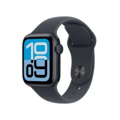 Zegarek Apple Watch SE 3 (2025) GPS 40mm Aluminiowa koperta Midnight z paskiem sportowym S/M - Midnight - Midnight. Zegarki smartwatch Apple, bez wzorów. Za 1,443.99 zł.