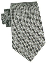 Męski Krawat - Chattier - Odcienie Zieleni, Drobny Wzór Geometryczny. Zielone krawaty i muchy Chattier, bez wzorów, z tkaniny. Za 55.00 zł.