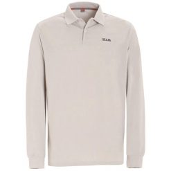 Polo Slam Deck Ls Dorosłych. Szare koszulki polo SLAM, m, bez wzorów, z bawełny, bez kołnierzyka, bez ramiączek. Za 296.80 zł.