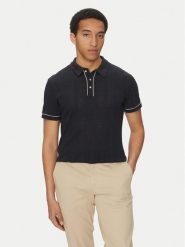 Marciano Guess Polo 5GHP07 6321A Granatowy Regular Fit. Niebieskie koszulki polo Marciano Guess, m, z aplikacjami, z bawełny, bez kołnierzyka, bez ramiączek. Za 309.99 zł.